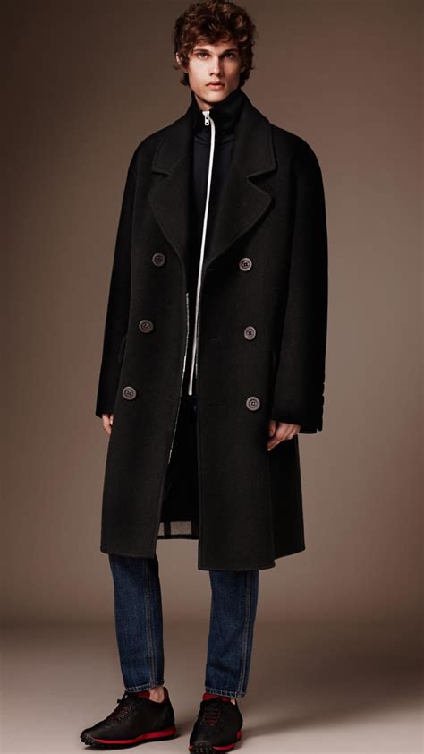 burberry men's wool cashmere coat|Burberry men's cashmere overcoat.